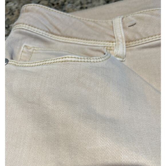 J Jill Women's Denim High Rise Cropped Roll Cuff Jean Tan Size 8T Slight Stretch - Picture 3 of 7